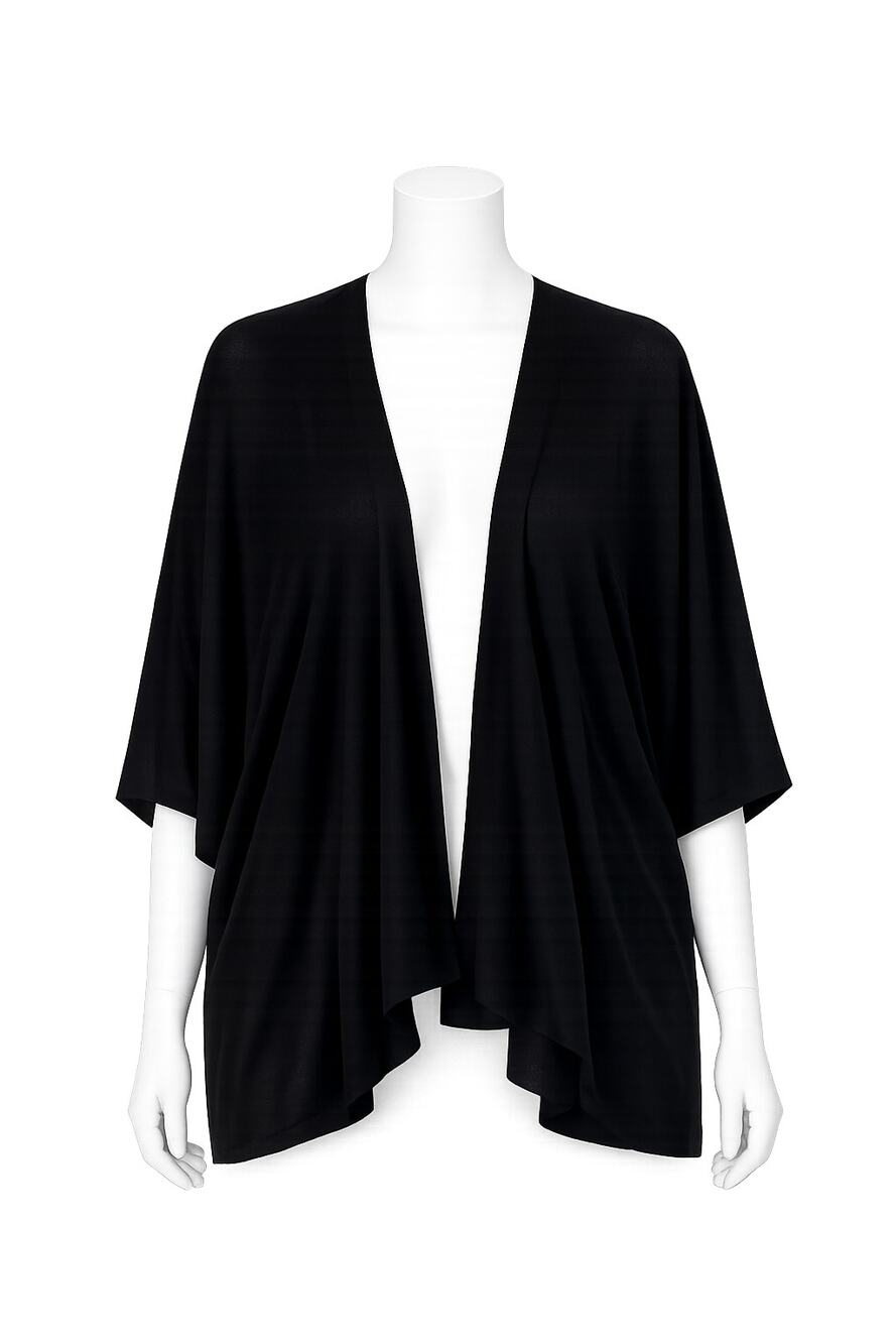 Torrid Women’s Black Draped Open Front Sweater Wrap Cardigan - Size 3X